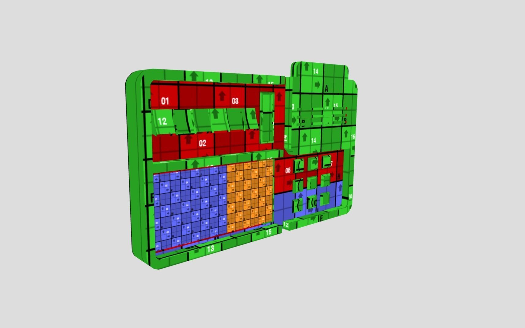 Sci-fi Control Panel Low-poly 3D model_12