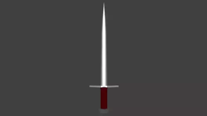 Low Poly Medieval Sword