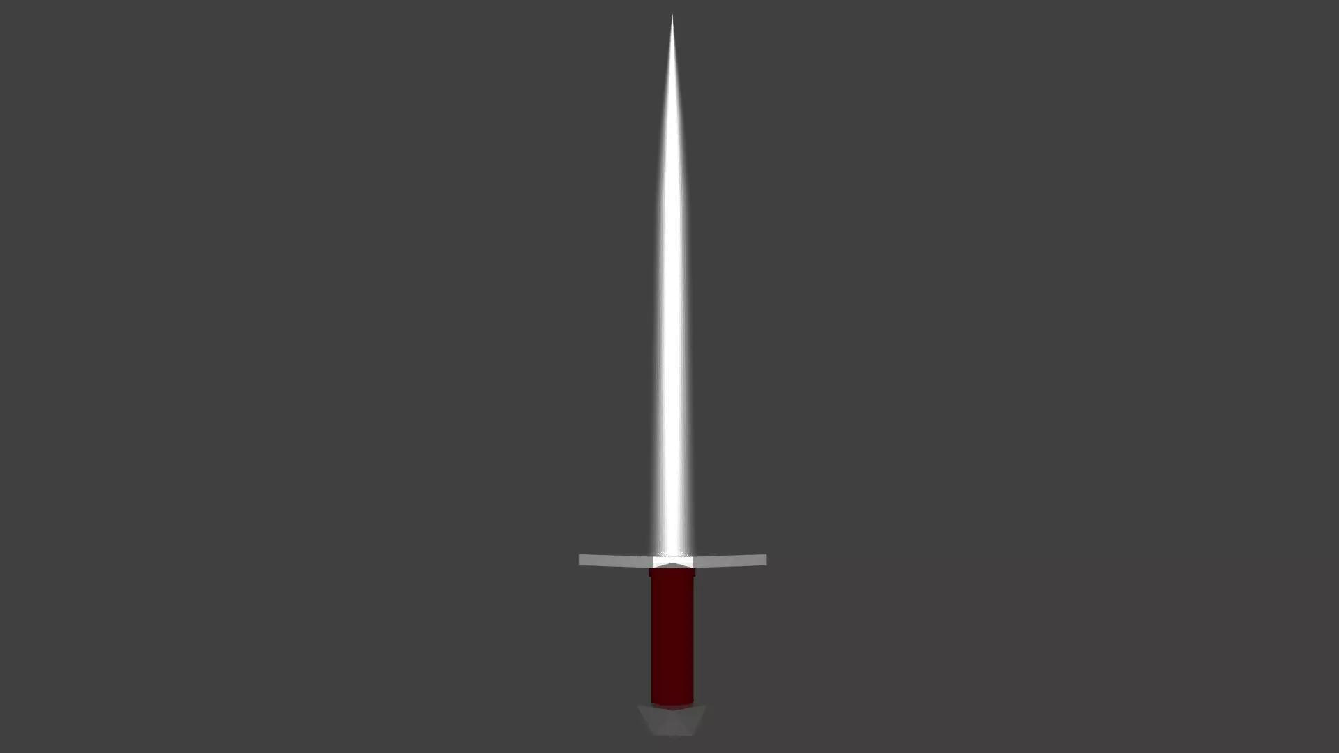 Low Poly Medieval Sword Free low-poly 3D model