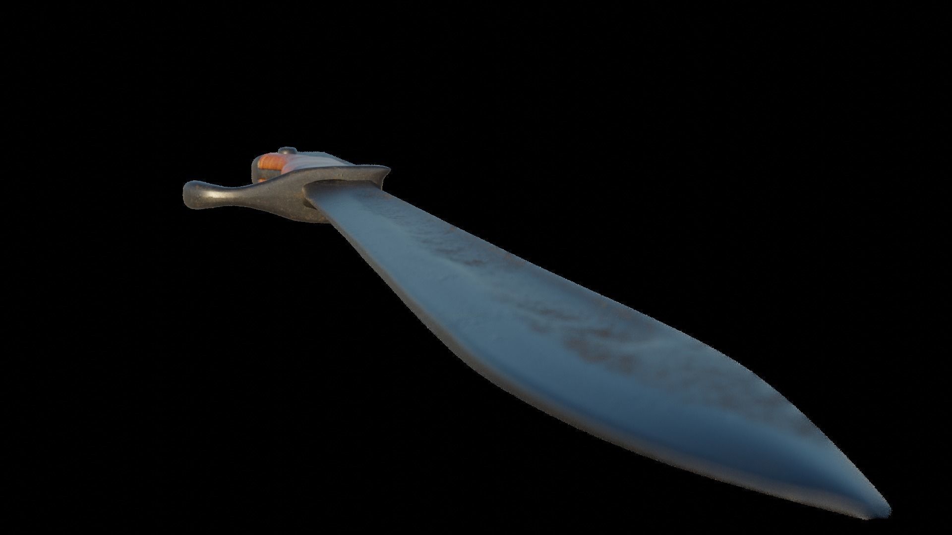 German WW1 bayonet Low-poly 3D model_5