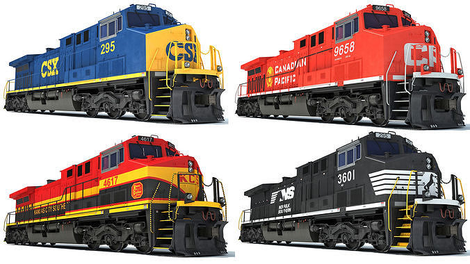 Locomotive 3D Models 3D Model Collection