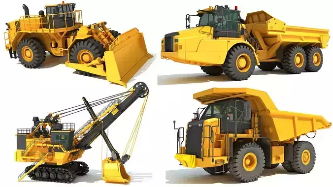 Mining Vehicle 3D Models 3D Model Collection