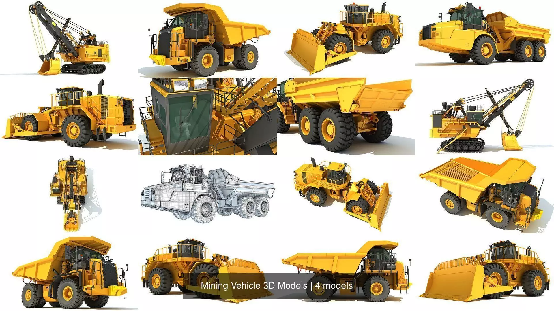Mining Vehicle 3D Models 3D Model Collection_1