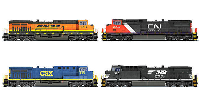 Locomotive 3D Models 3D Model Collection