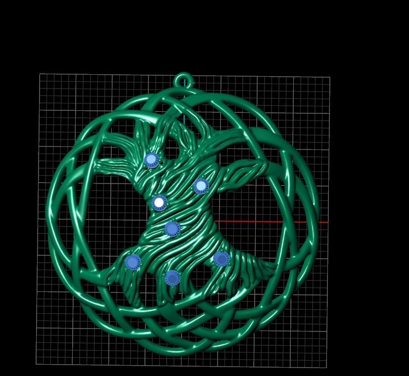 Pendant akr4 3D print model 3D print model_9