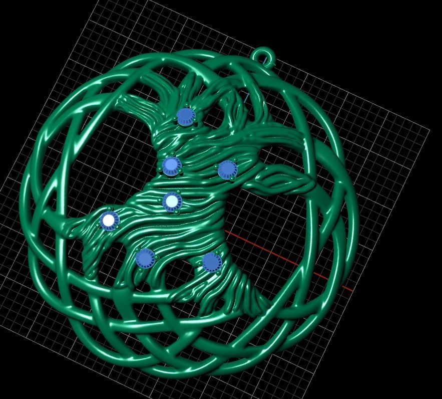 Pendant akr4 3D print model 3D print model_8