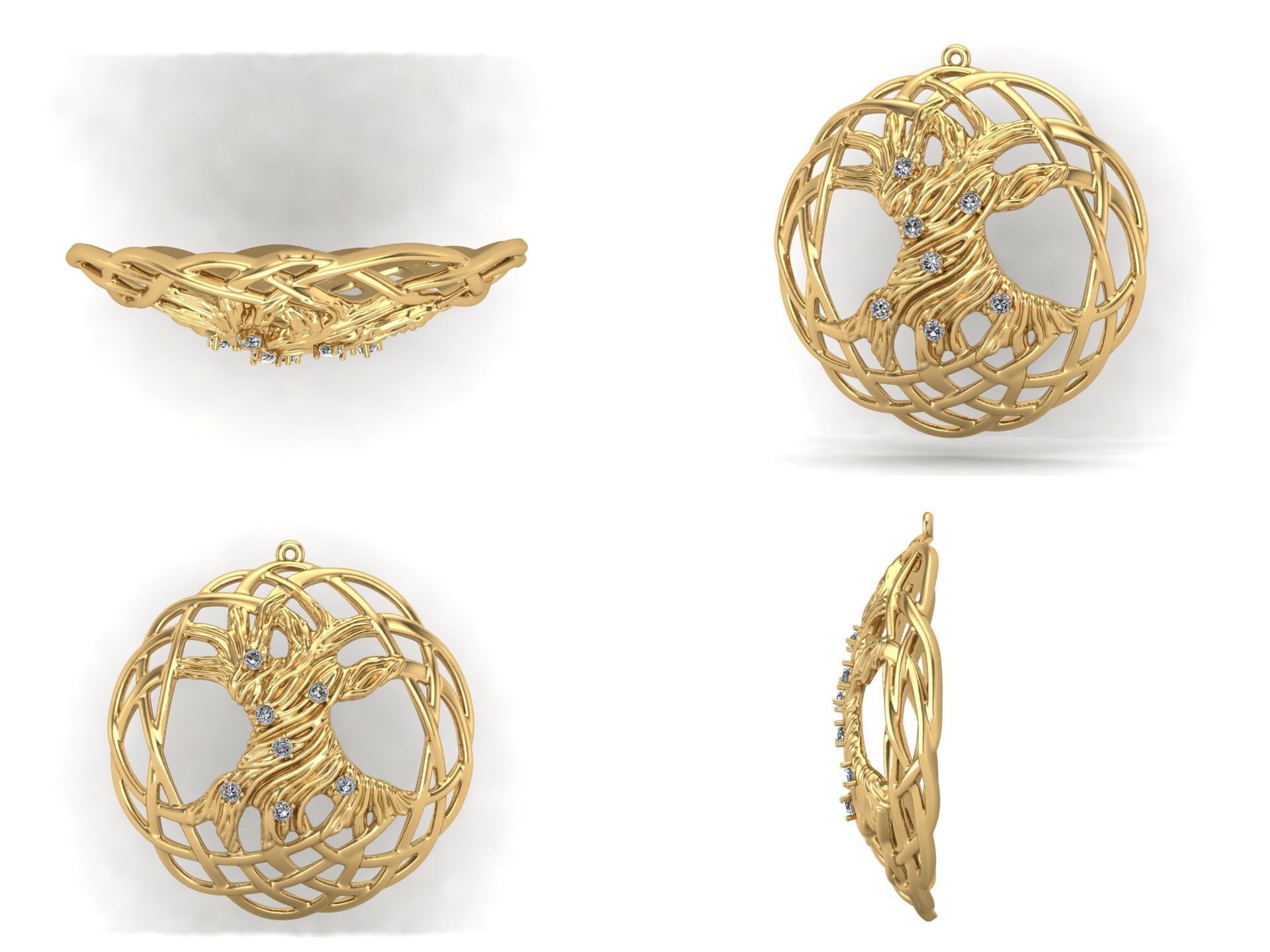 Pendant akr4 3D print model 3D print model_4