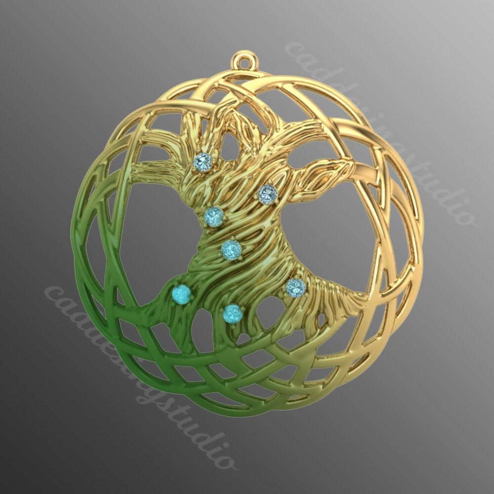 Pendant akr4 3D print model 3D print model_1