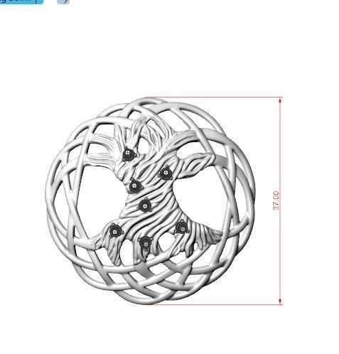 Pendant akr4 3D print model 3D print model_6