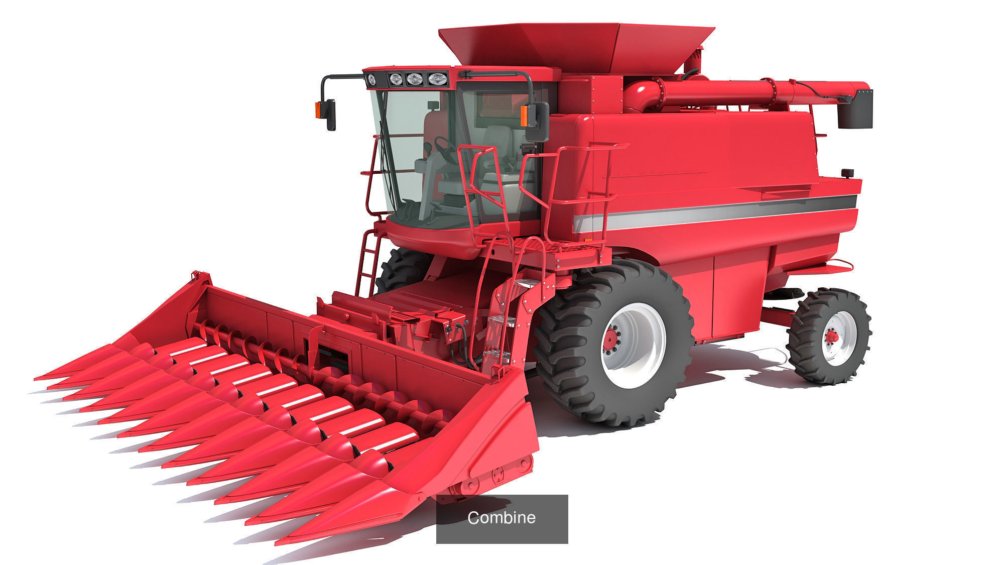 Combine Harvester 3D Models 3D Model Collection_4