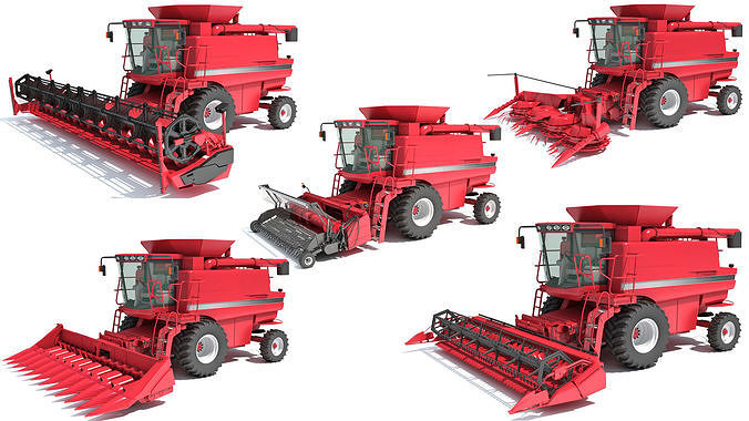 Combine Harvester 3D Models 3D Model Collection