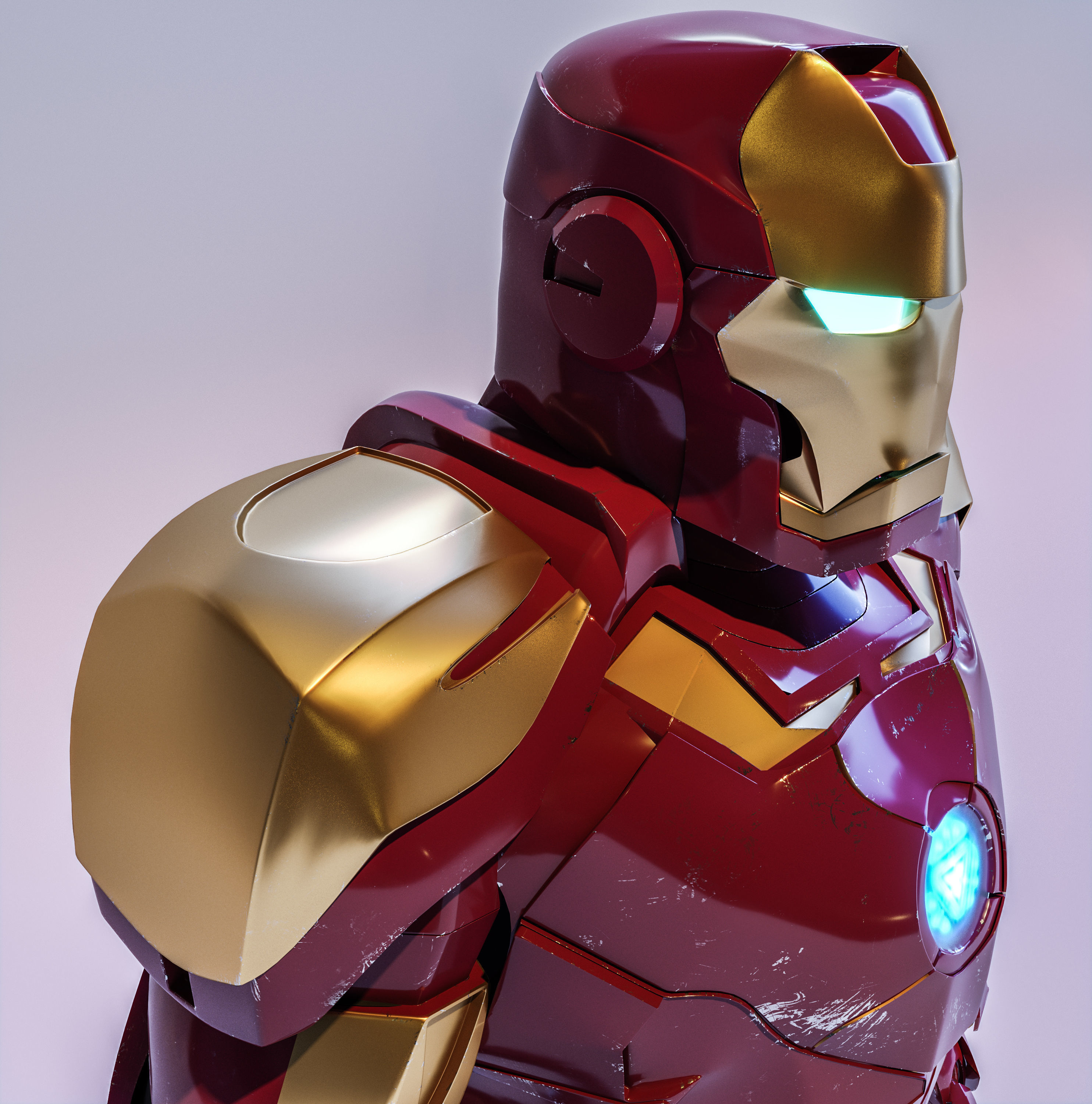 IronMan avengers iron man Free low-poly 3D model_4