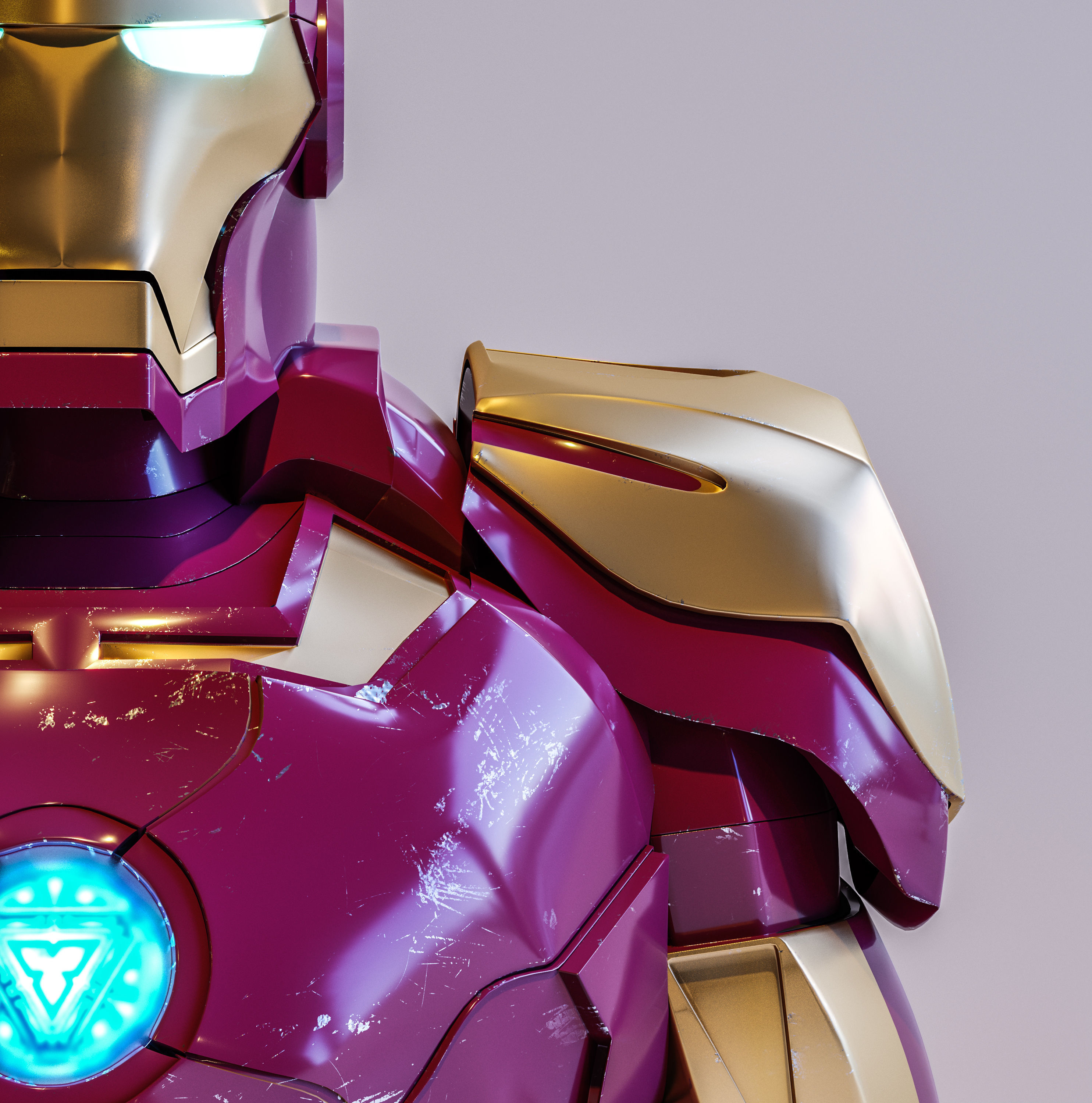 IronMan avengers iron man Free low-poly 3D model_3