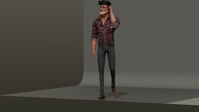 EZRAHIM man in shirt 3D model