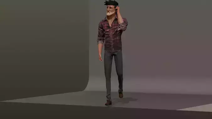 EZRAHIM man in shirt 3D model