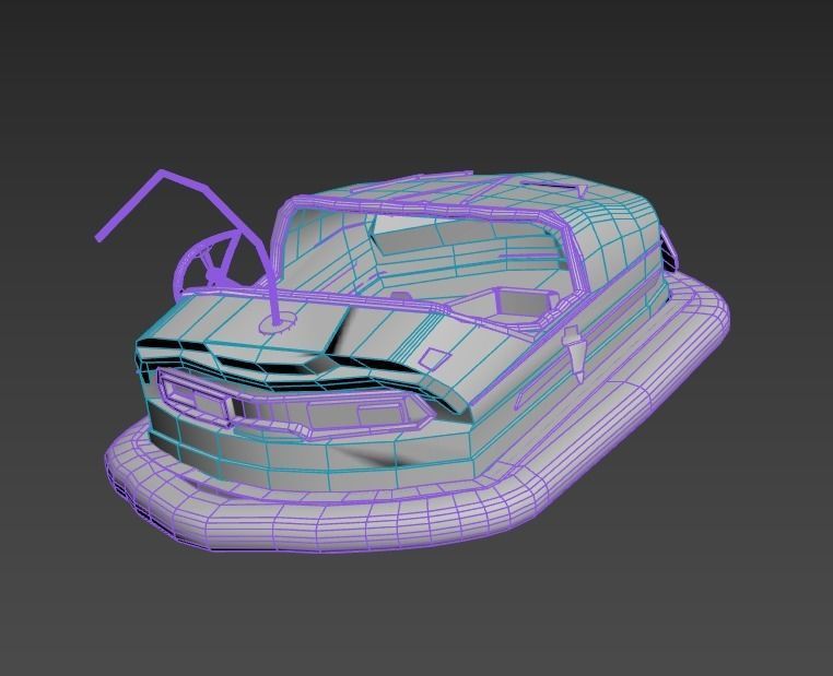 Abandoned Pripyat Bumper Car-Dodgem Car 4 3D model_8