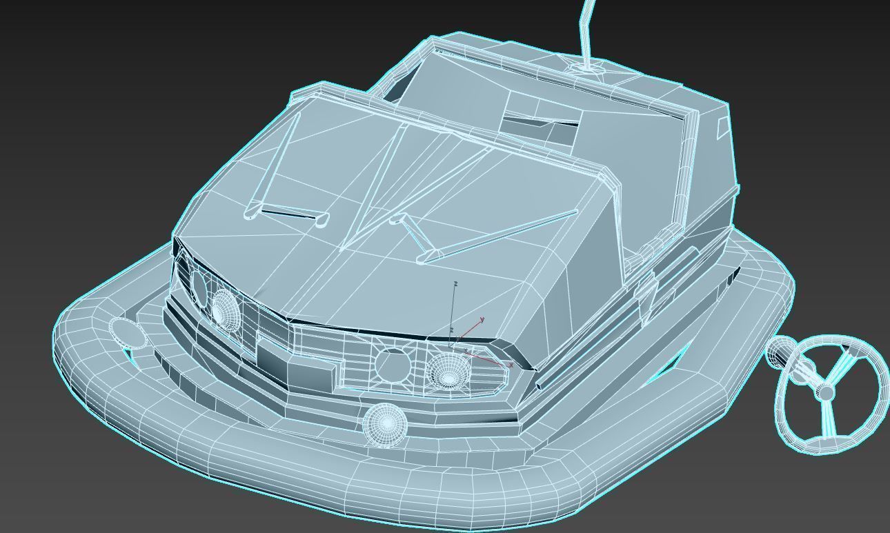 Abandoned Pripyat Bumper Car-Dodgem Car 4 3D model_9