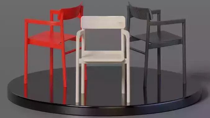 Set of three Post Chair