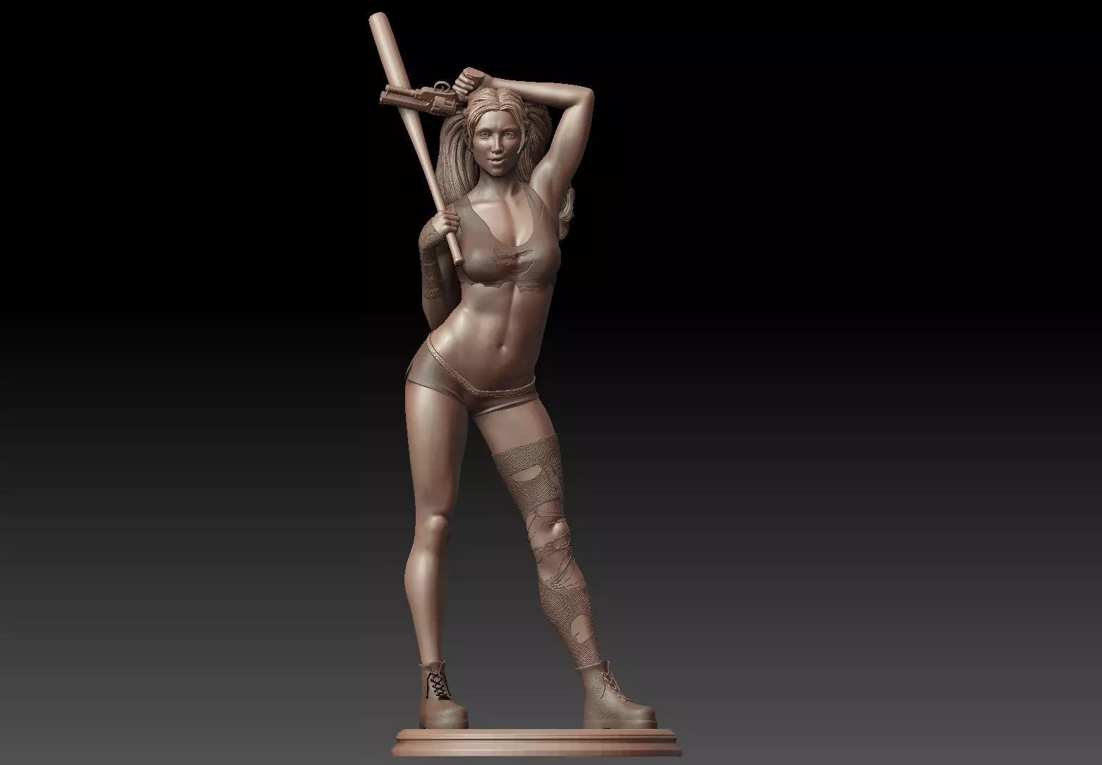 Harley Quinn 3D model  3D print model_0
