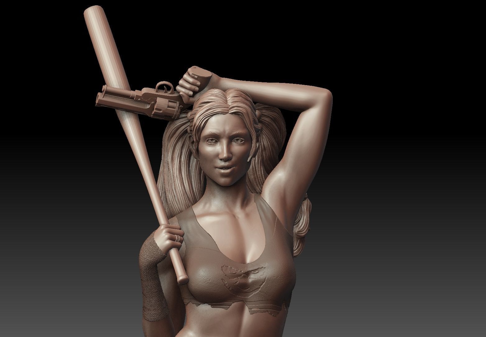 Harley Quinn 3D model  3D print model_1