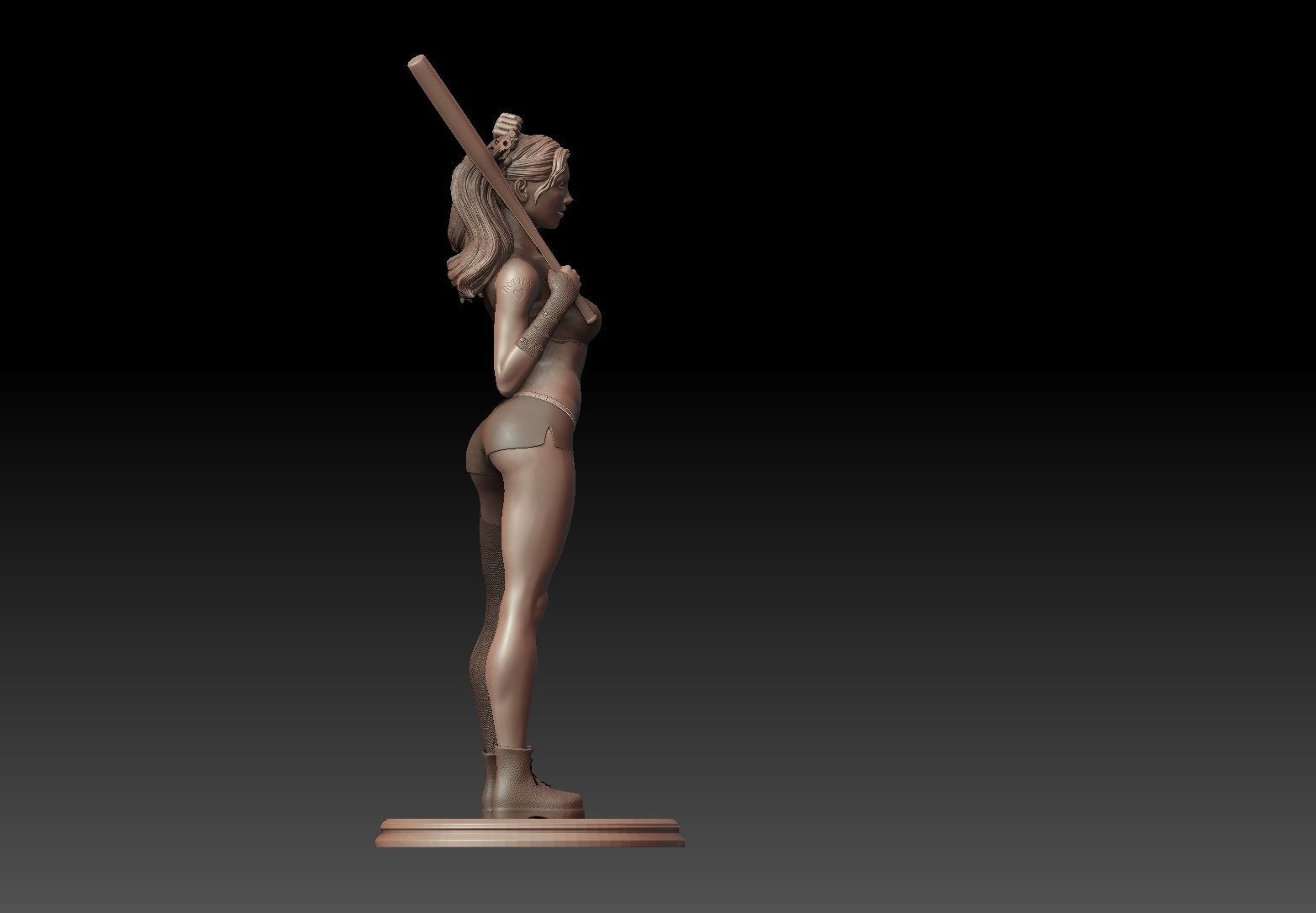 Harley Quinn 3D model  3D print model_5