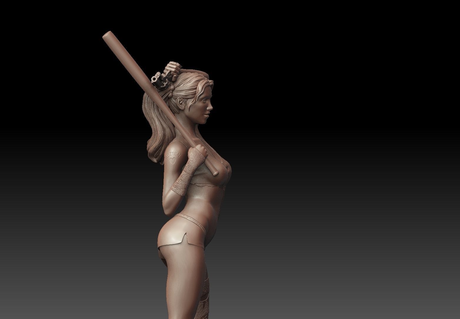 Harley Quinn 3D model  3D print model_9