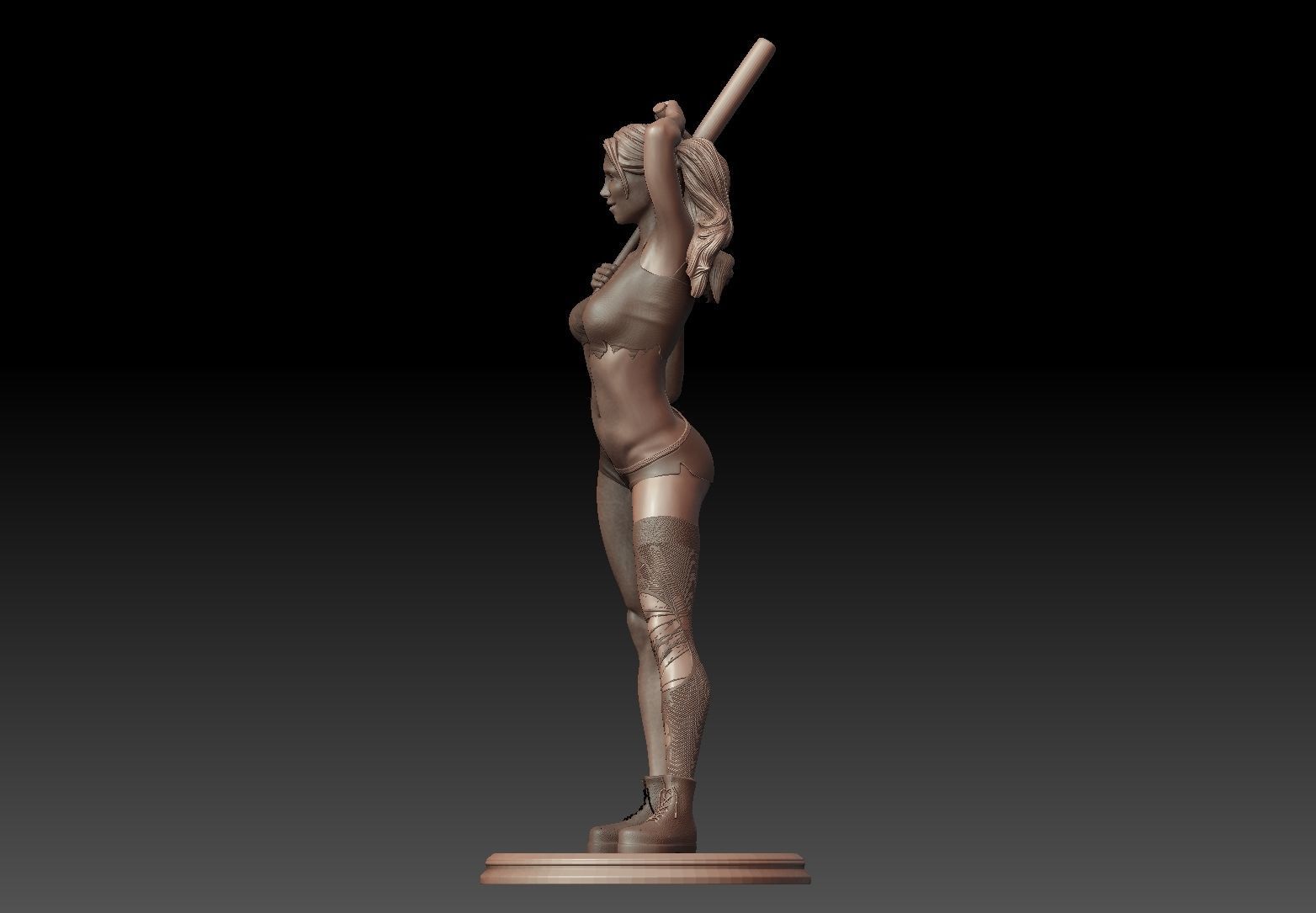 Harley Quinn 3D model  3D print model_3