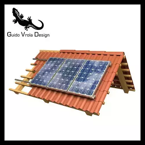 Solar Panel Roof 3D model