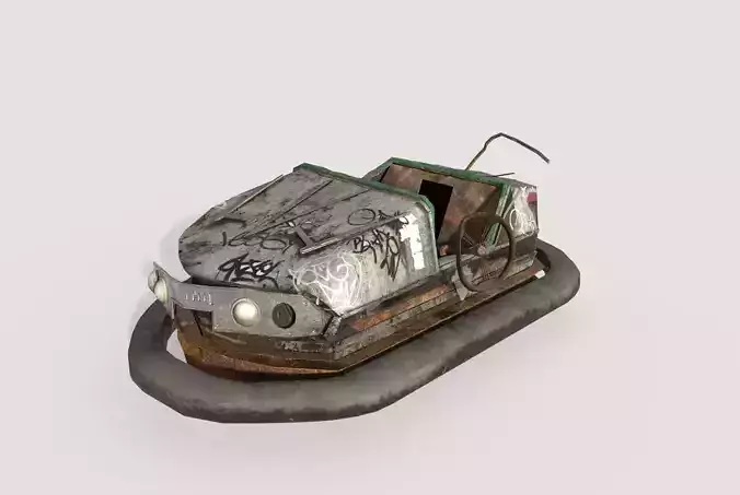 Abandoned Pripyat Bumper Car-Dodgem Car 5 3D model