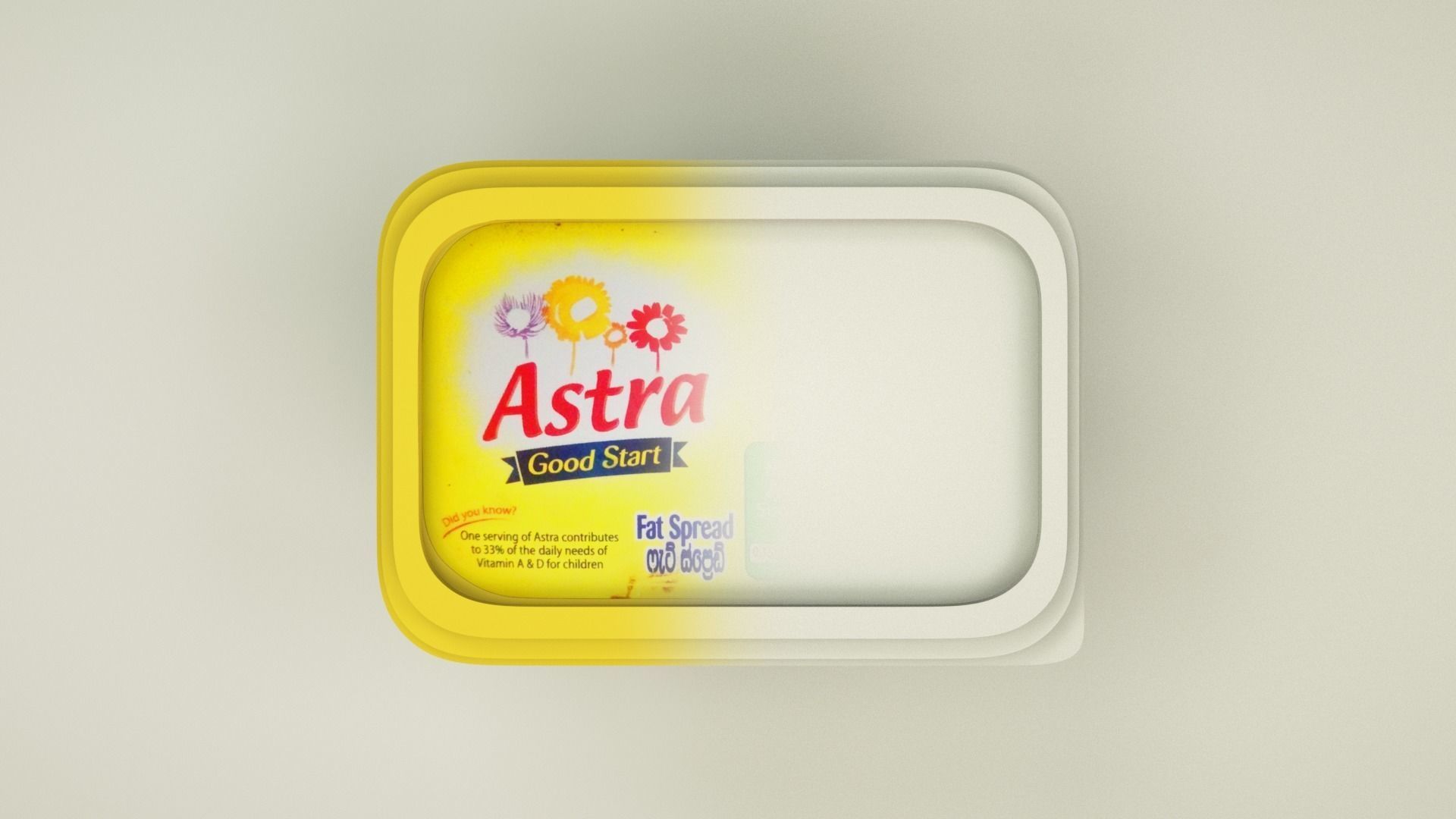 100g Margarine Box 3D model_7