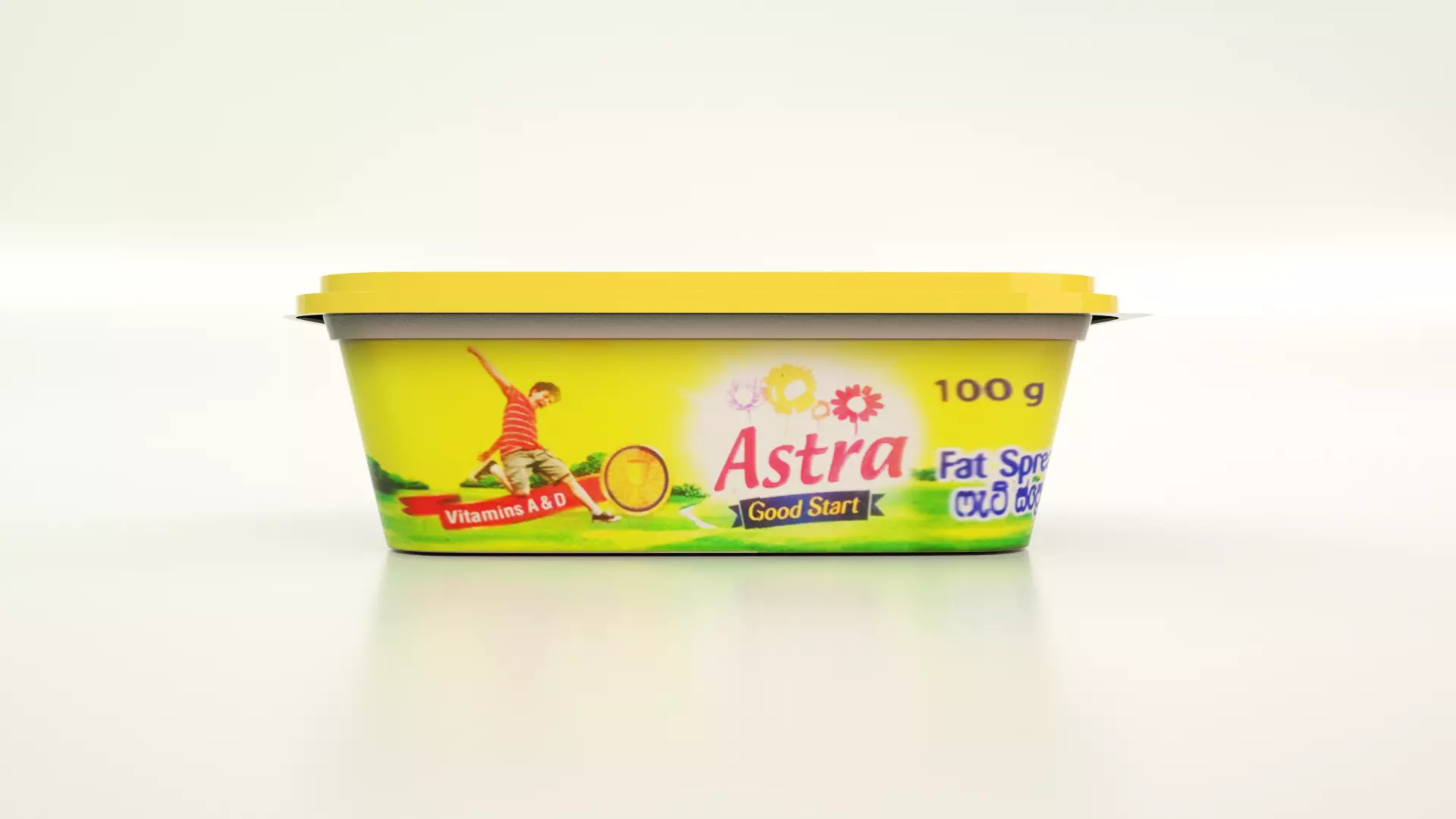 100g Margarine Box 3D model_0