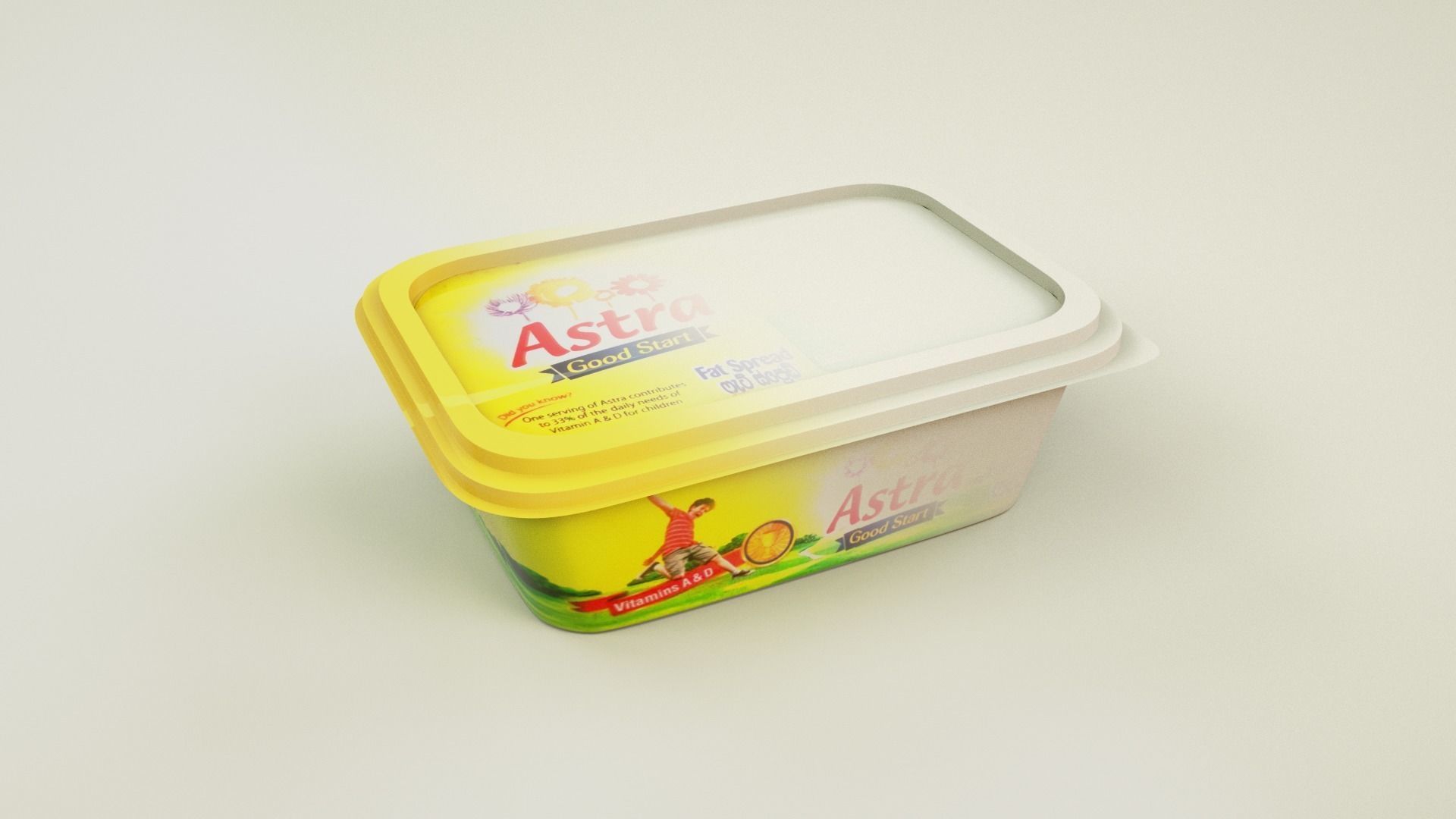 100g Margarine Box 3D model_5