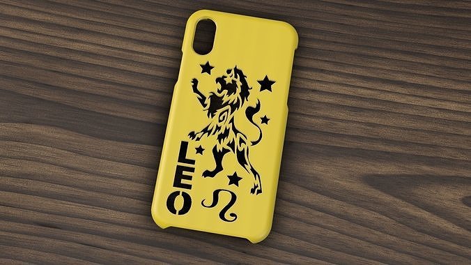 CARCASA IPHONE X-XS LEO SIGN Free 3D model