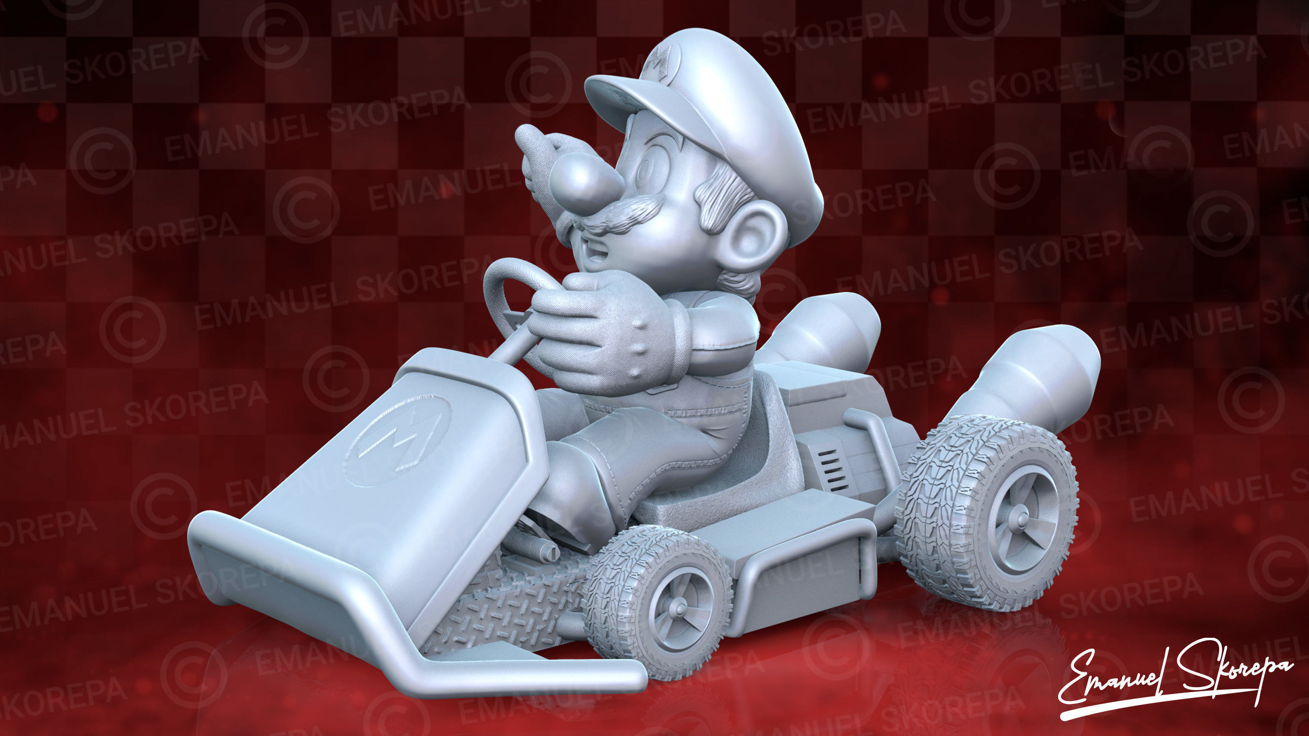 Mario Kart 3D Printable 3D print model_4