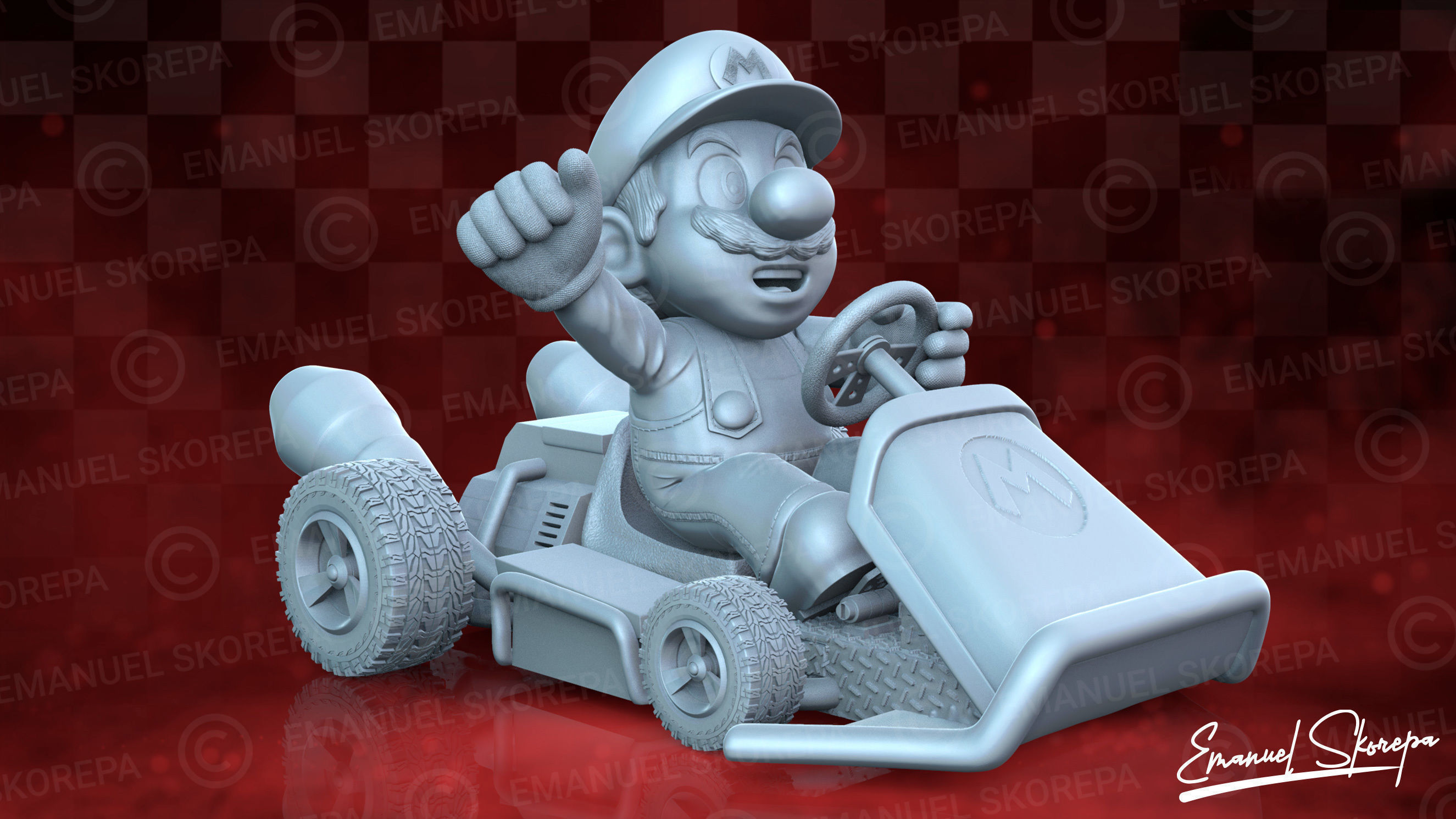 Mario Kart 3D Printable 3D print model_1