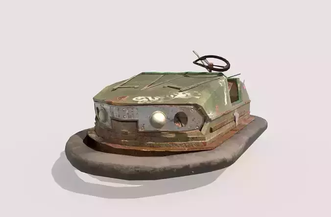 Abandoned Pripyat Bumper Car-Dodgem Car 6  3D model