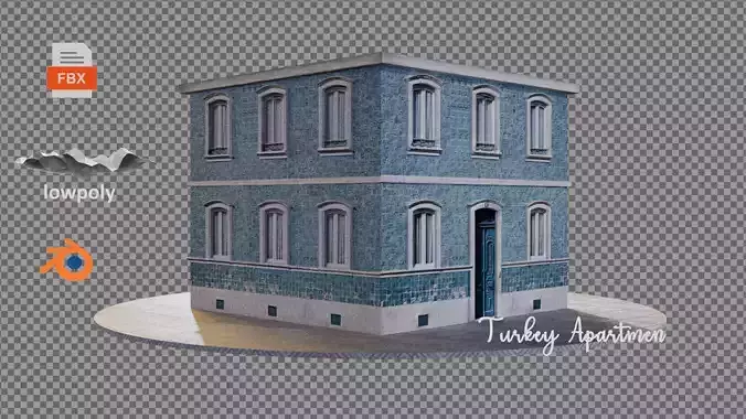 Pbr LowPoly Turkey Apartment
