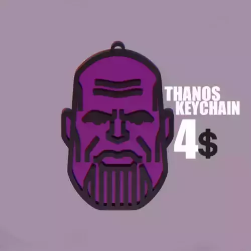 Thanos Keychain 3D print model