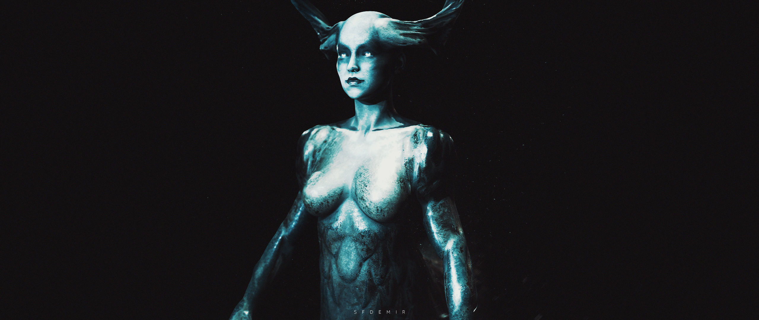 Elles The Centauress Low-poly 3D model_8