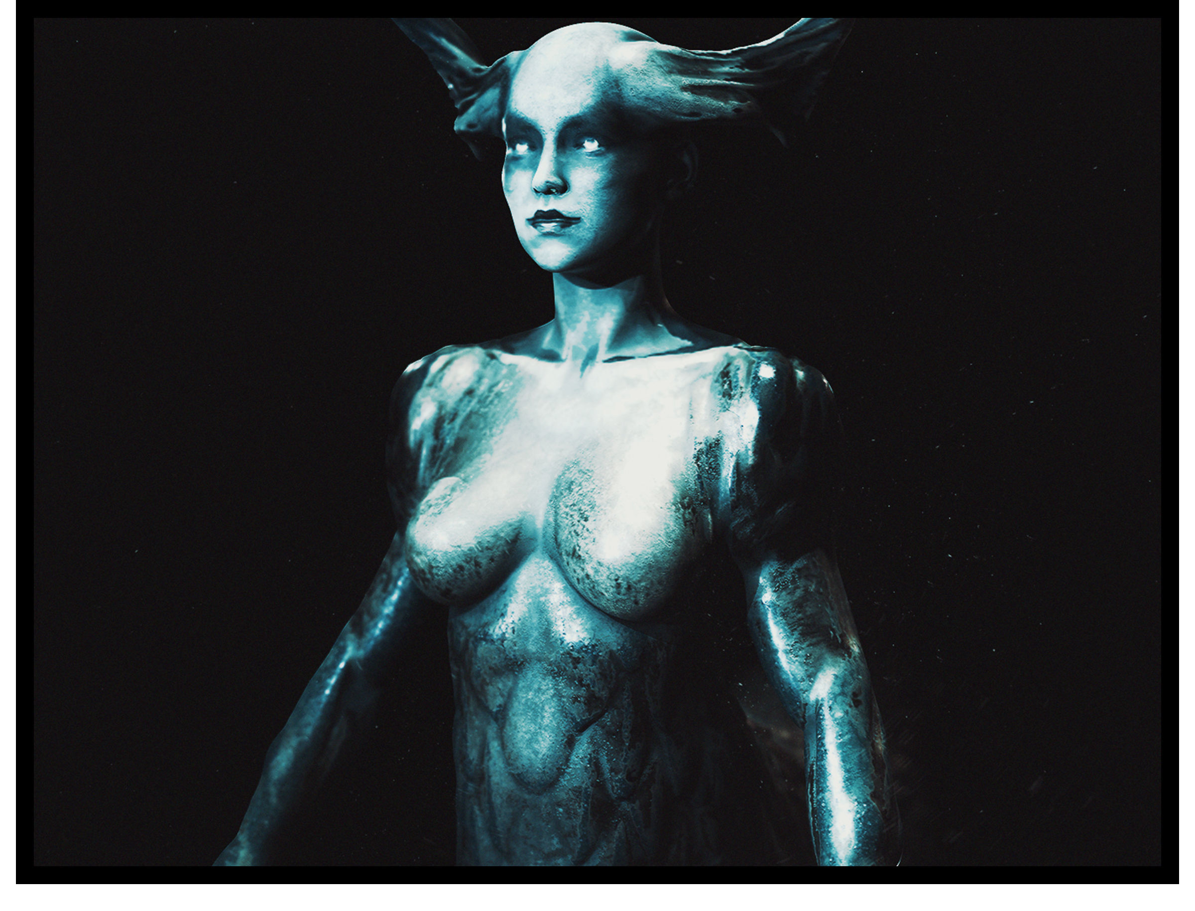 Elles The Centauress Low-poly 3D model_1