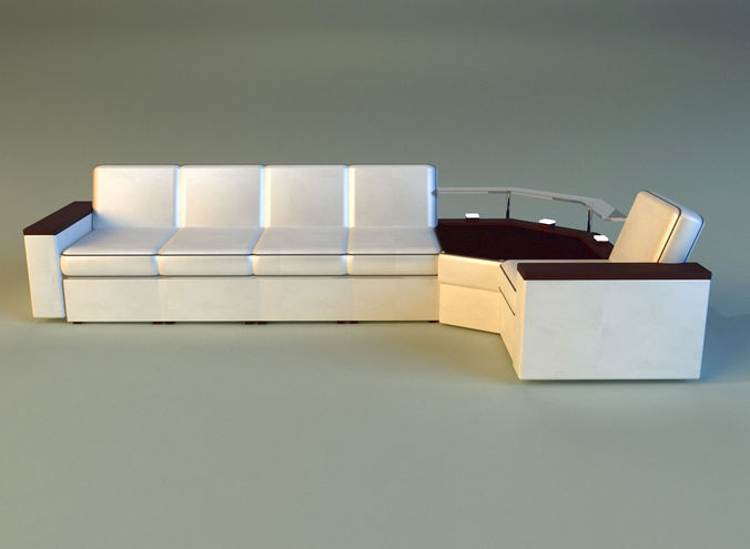 Corner modern sofa 3D model