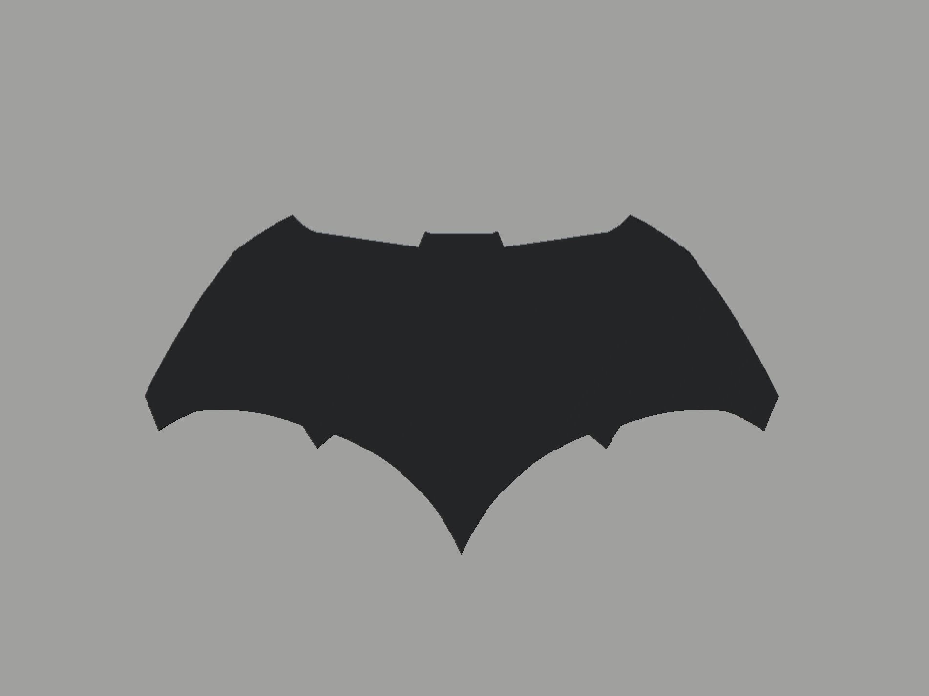 Batman Batfleck Chest Symbol Emblem 3D print model_3