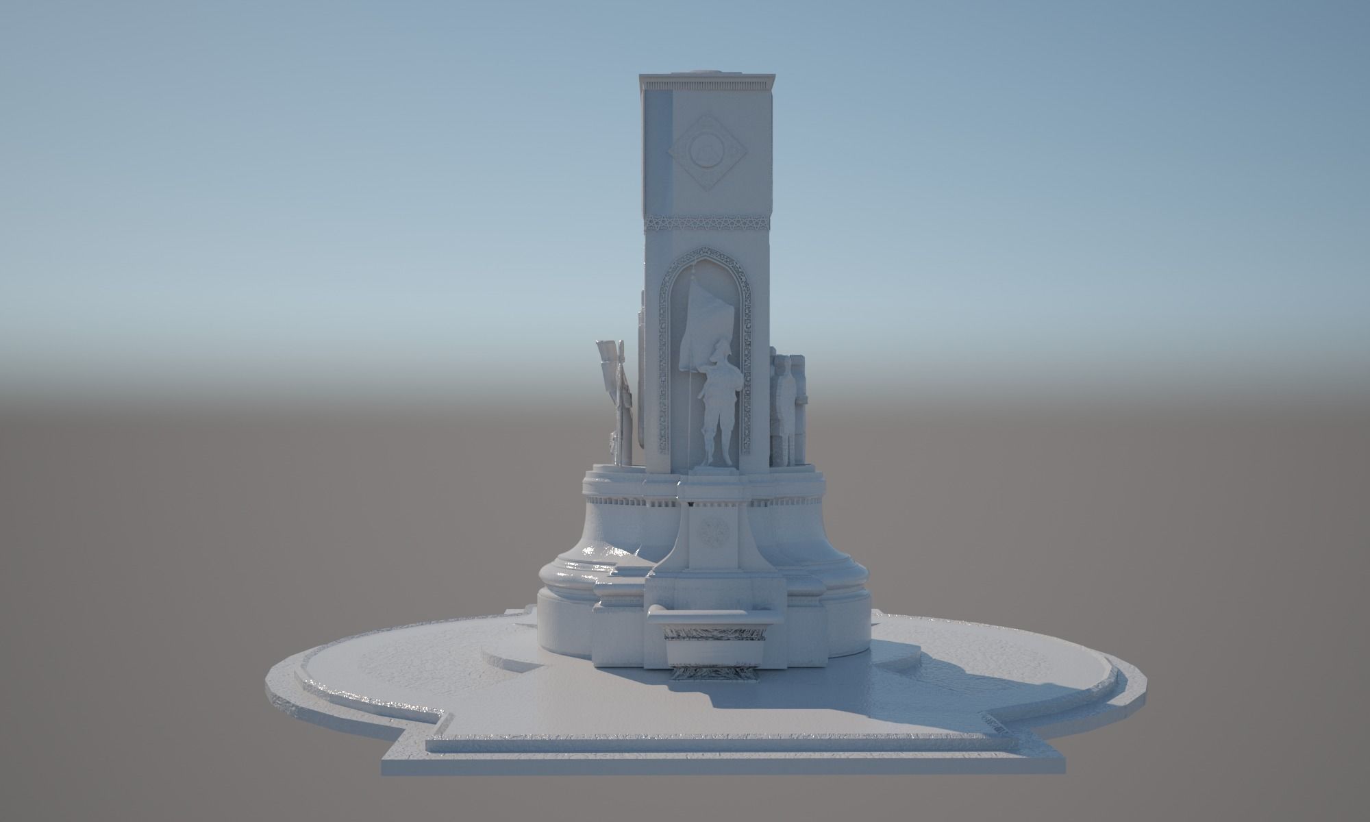 3d model taksim monument 3D model_13