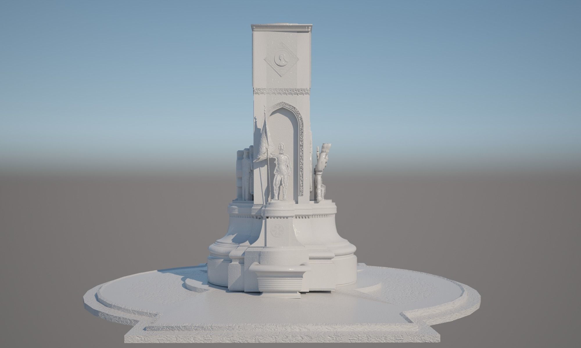 3d model taksim monument 3D model_9