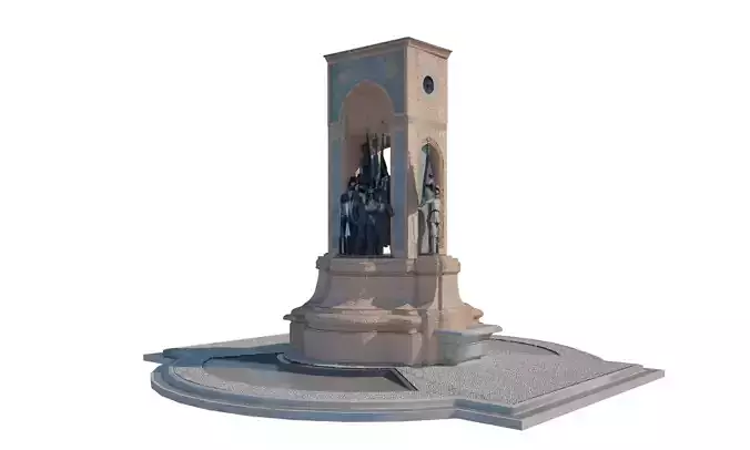 3d model taksim monument