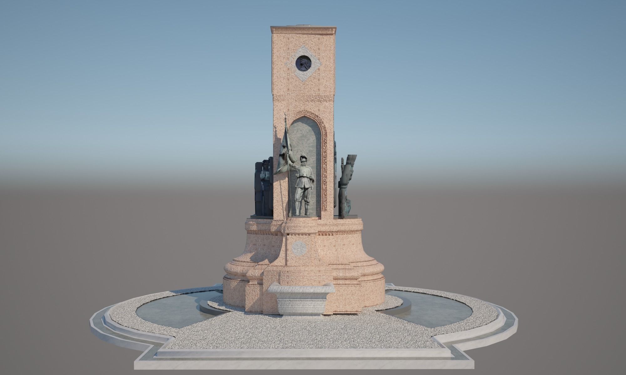 3d model taksim monument 3D model_1
