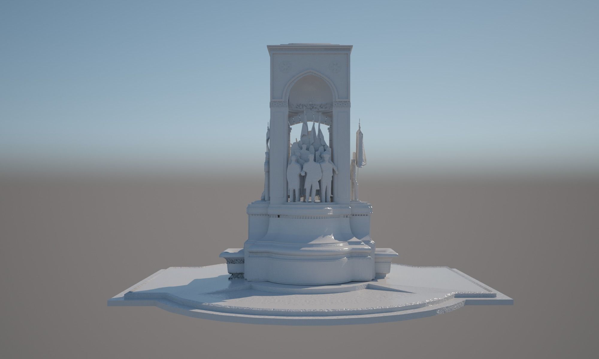 3d model taksim monument 3D model_15