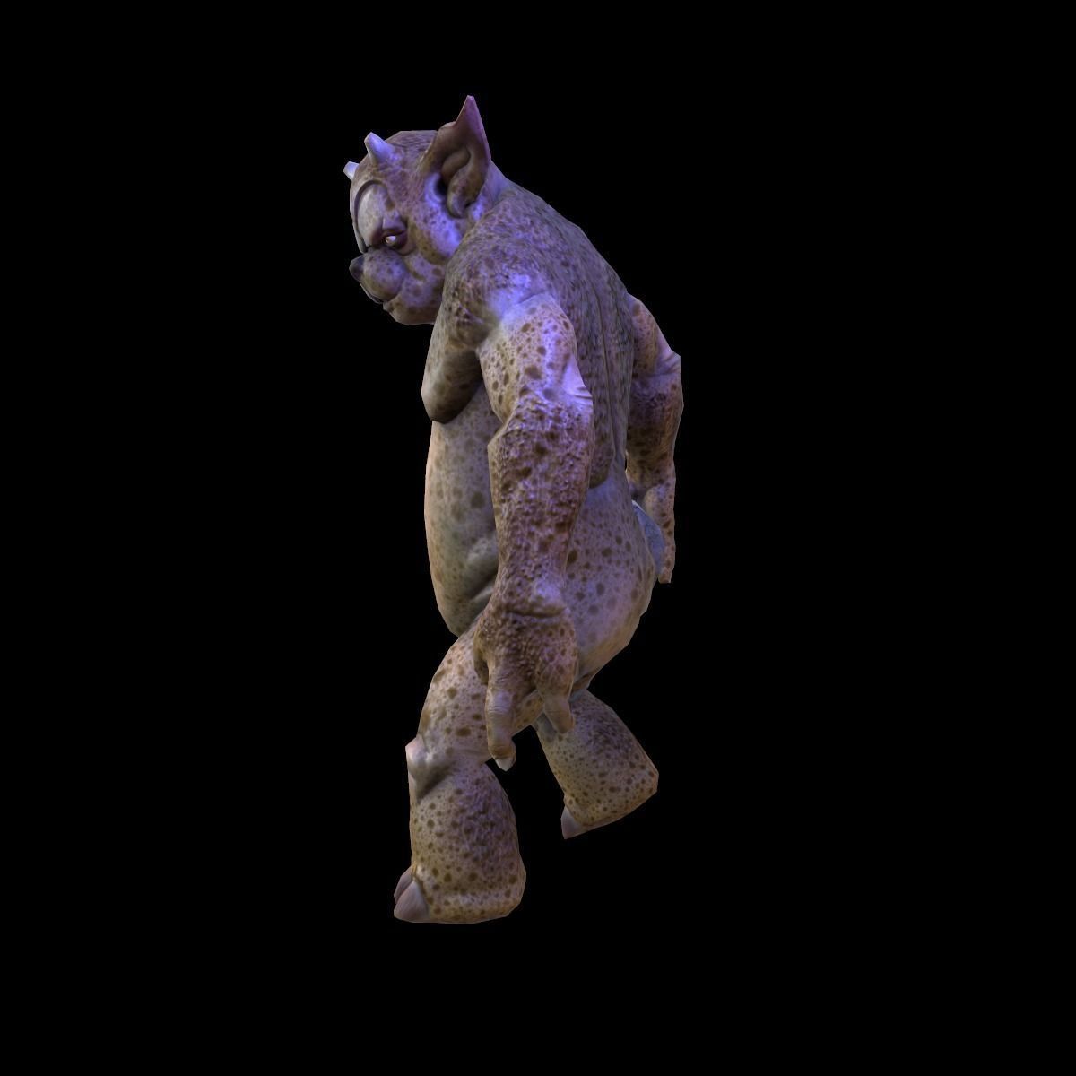 Characte Beast Low-poly 3D model_3