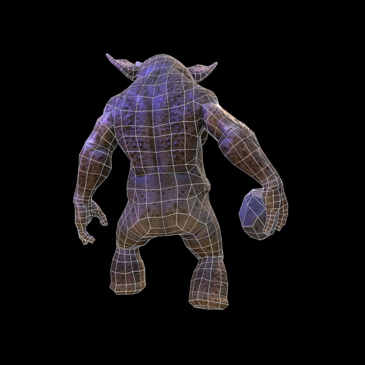 Characte Beast Low-poly 3D model_7