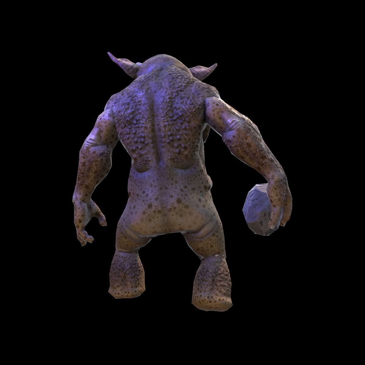 Characte Beast Low-poly 3D model_4